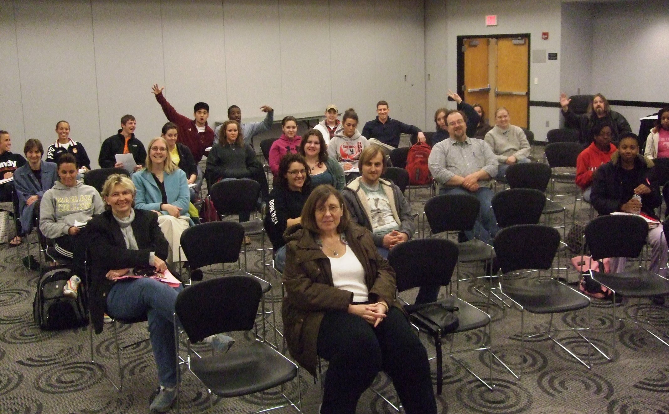 2010, UIndy reading, Indianapolis, IN (right side of the room)