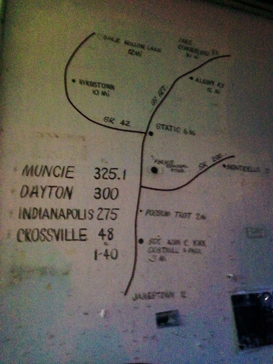 KY map to Muncie